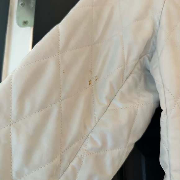 White Quilted Burberry Jacket - Picture 7 of 15